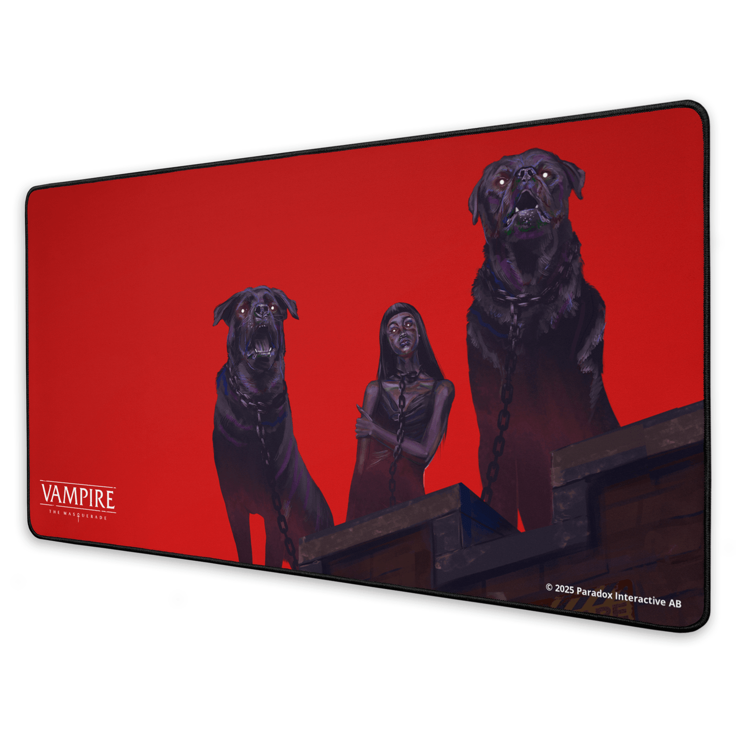 Vampire: The Masquerade Bloodhounds gaming mouse pad featuring Bloodhounds artwork
