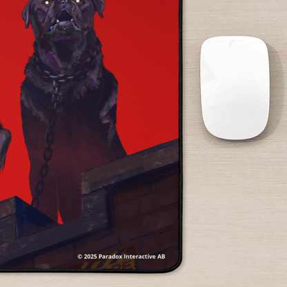 Vampire: The Masquerade Bloodhounds gaming mouse pad featuring Bloodhounds artwork