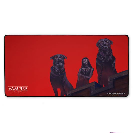 Vampire: The Masquerade Bloodhounds gaming mouse pad featuring Bloodhounds artwork