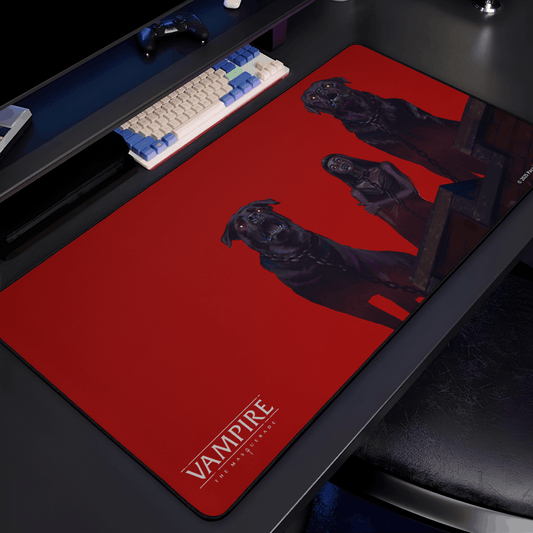 Vampire: The Masquerade Bloodhounds gaming mouse pad featuring Bloodhounds artwork