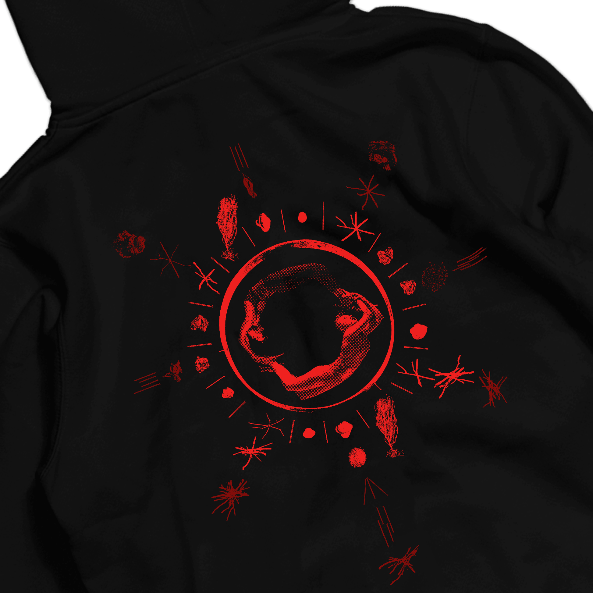 Vampire: The Masquerade The Wheel pullover hoodie, gothic streetwear with sigil design