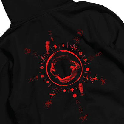 Vampire: The Masquerade The Wheel pullover hoodie, gothic streetwear with sigil design
