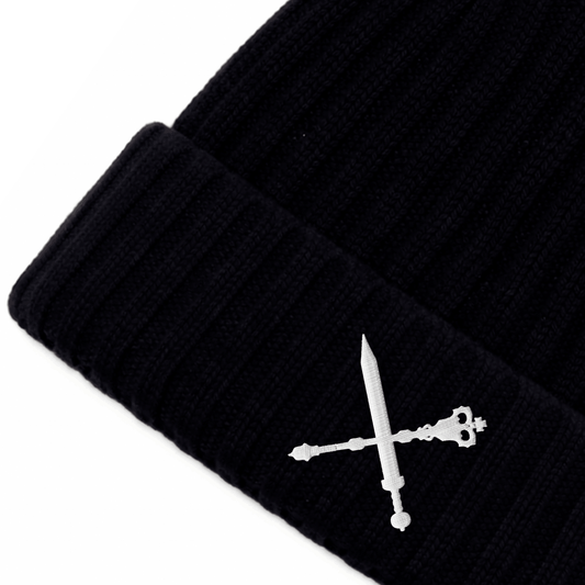 Vampire: The Masquerade clan beanie, embroidered gothic gaming apparel