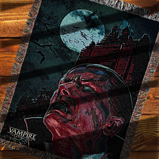 Vampire: the Masquerade Vampyre Woven Blanket 100% cotton World of Darkness