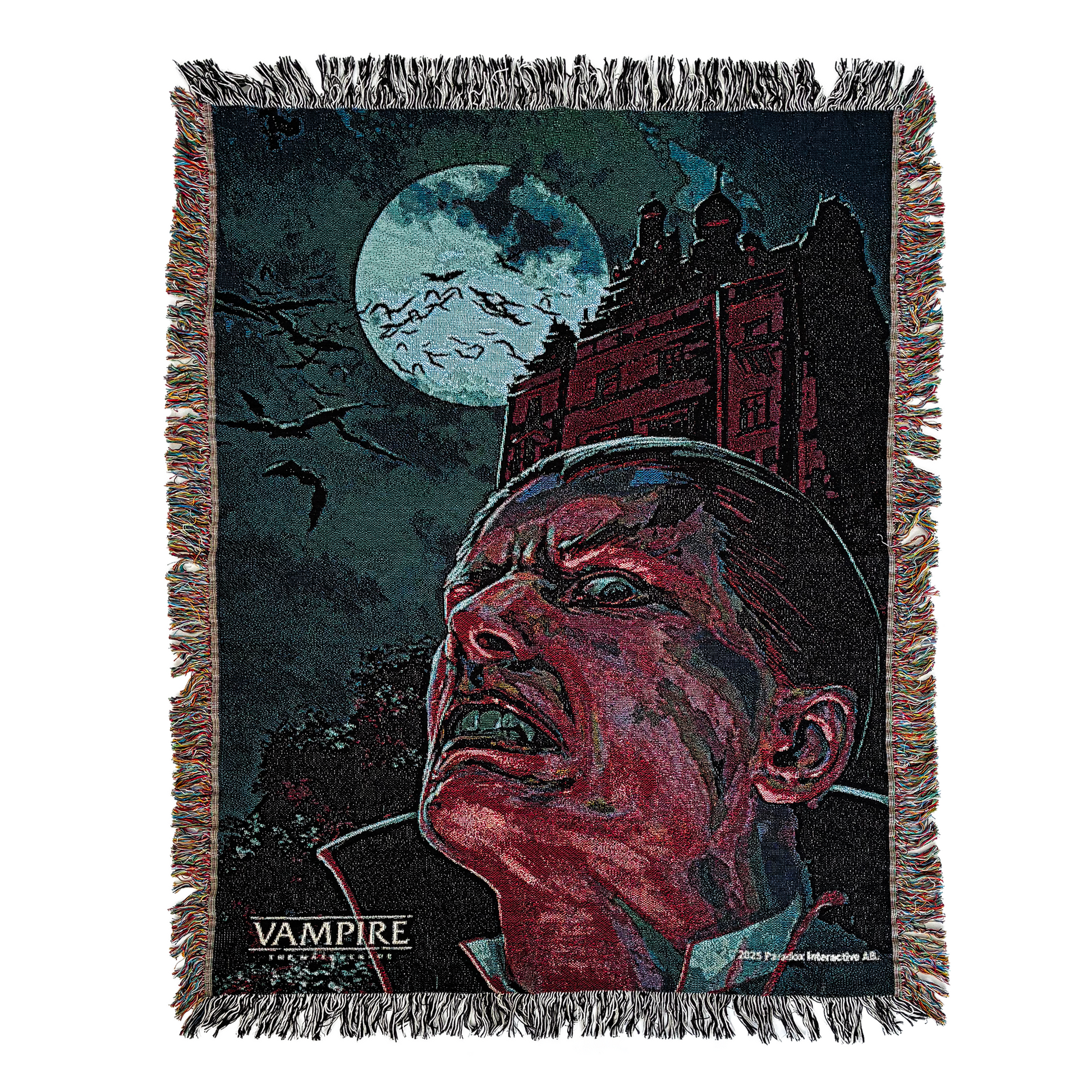 Vampire: the Masquerade Vampyre Woven Blanket 100% cotton World of Darkness