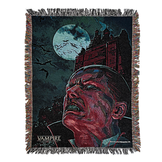 Vampire: the Masquerade Vampyre Woven Blanket 100% cotton World of Darkness